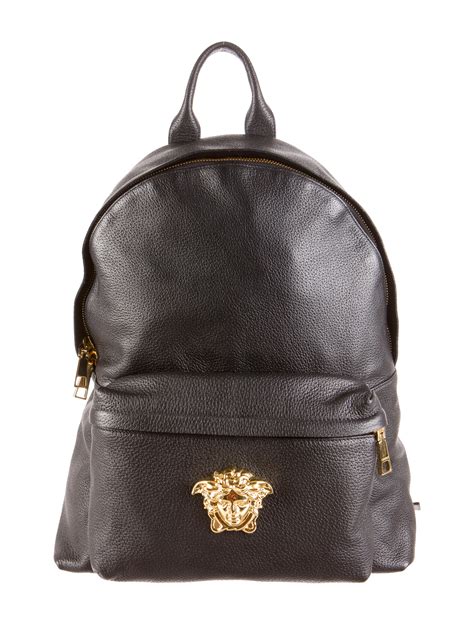 brown versace backpack|Versace free backpack.